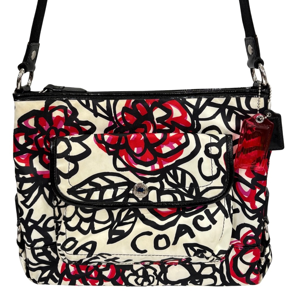 COACH Poppy Daisy Graffiti Floral Crossbody Spring Summer Bag F16864 Y2K 2011